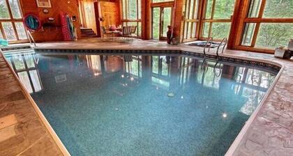 Private 90+ acres! Indoor Heated Saltwater Pool. Private Lodge With Amenities