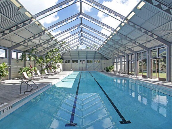 Indoor pool, outdoor pool