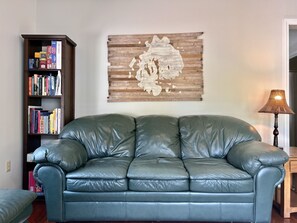 Smart TV, DVD player, books, stereo