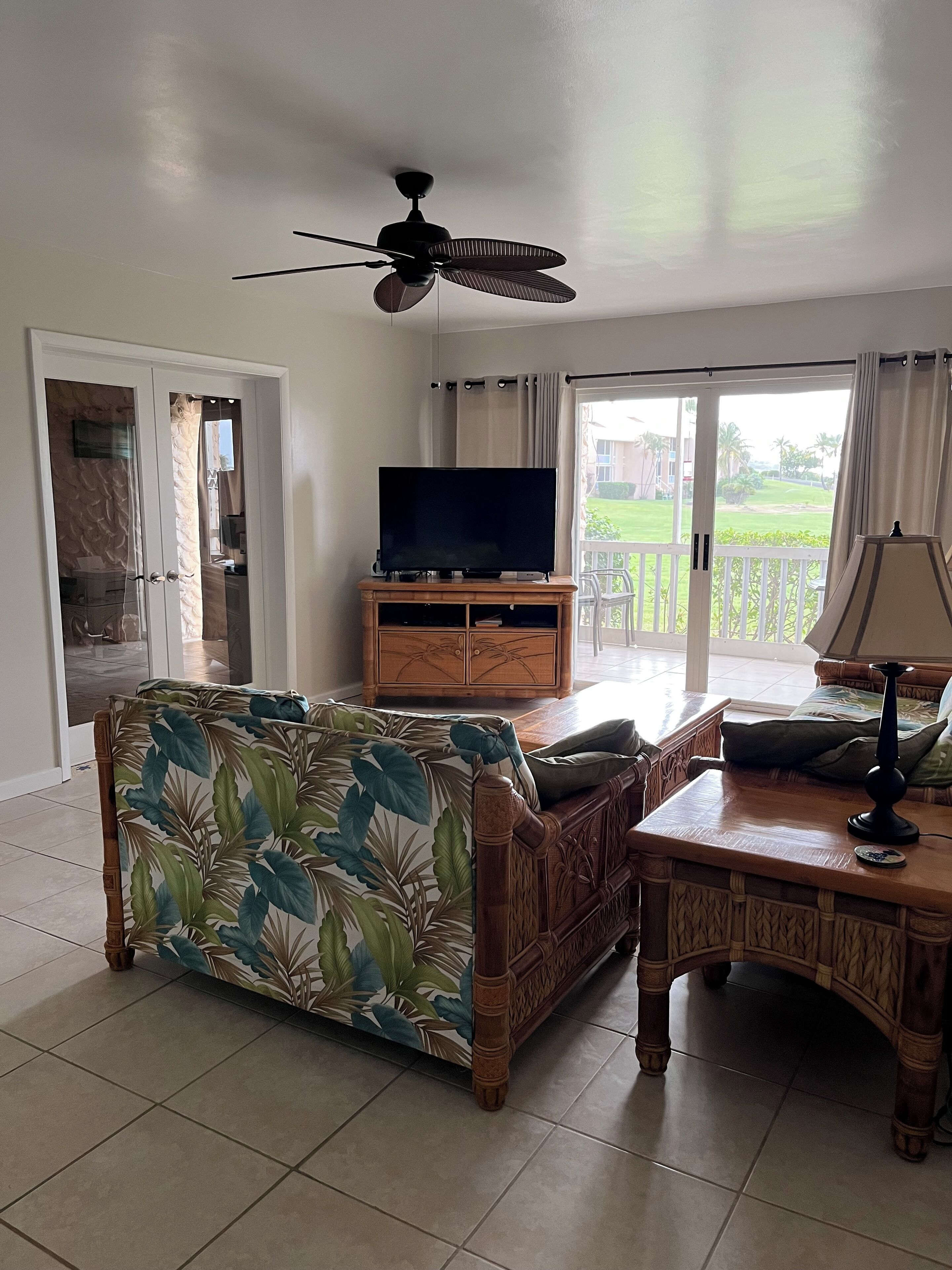 Smart TV, DVD player, ping pong, books