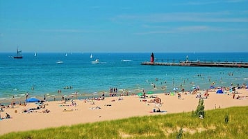 Beach nearby, beach towels