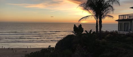 Vlak bij het strand