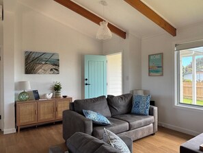 Älytelevisio, DVD-soitin, kirjoja, videokirjasto