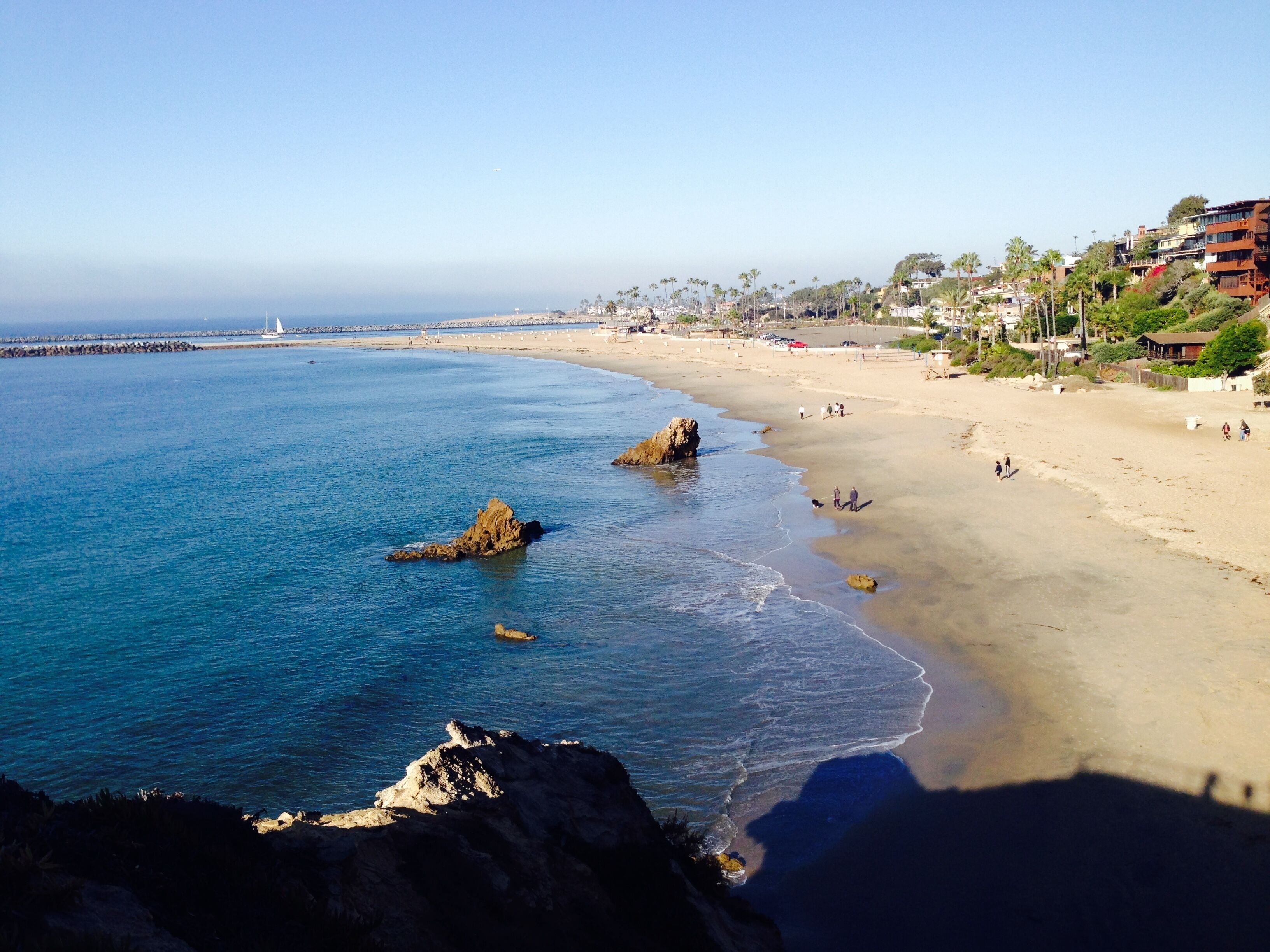 Big Corona del Mar Beach.  Located five minutes away by car from Balboa Island
