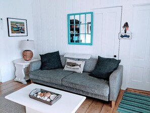 Smart-TV, DVD-spiller, bøker og filmbibliotek