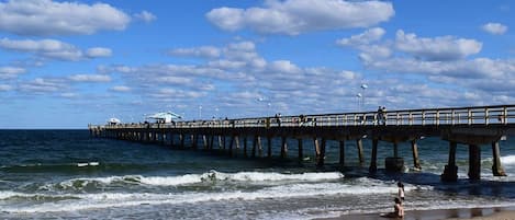 Beach nearby, sun-loungers