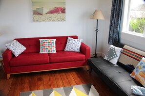 Smart TV, DVD player, books, music library