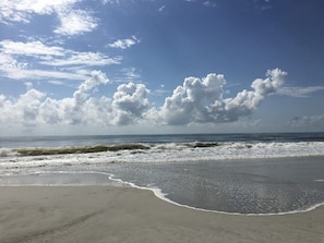 En la playa
