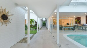 A heated pool