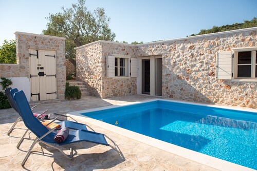 The picturesque stone holiday house with private pool