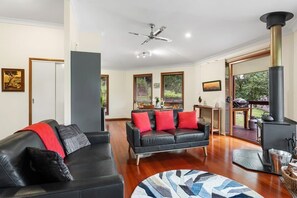 TV, fireplace, Netflix, streaming services - Tree Tops Luxury Studio (Ravensbourne)