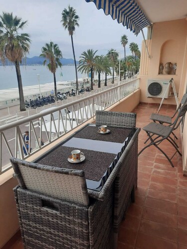 1BR Cannes Sea view-Terrace-Wi/Fi-Air Conditioning