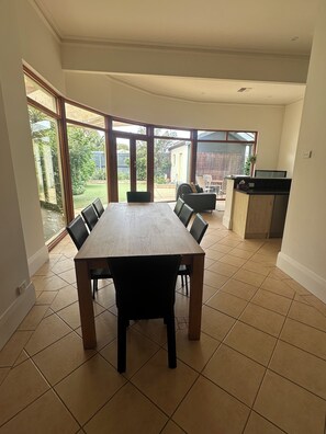 Dining - Esplanade Beach House with beautiful sea views (Semaphore)