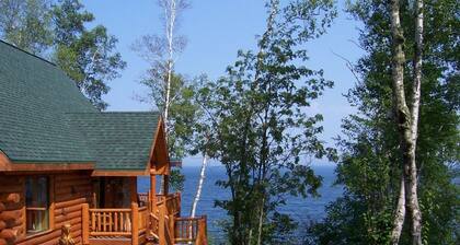 Spectacular 2600 Sq Ft Log Home on the Shores of Majestic Lake Superior
