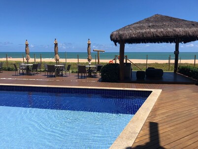 Village Itacimirim Duplex 3/4 (all suites) + Maid's quarters and powder room. Beachfront 