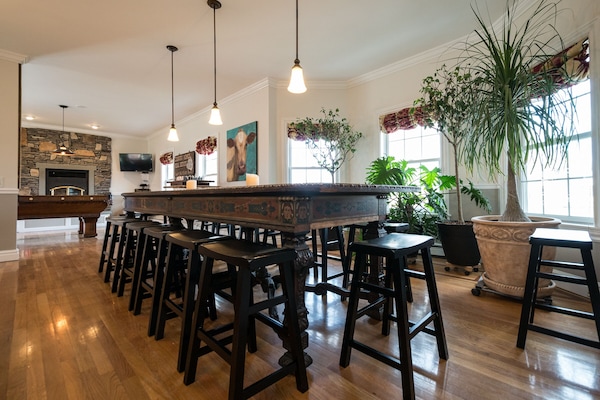 Dining table Seats 14...other seating available