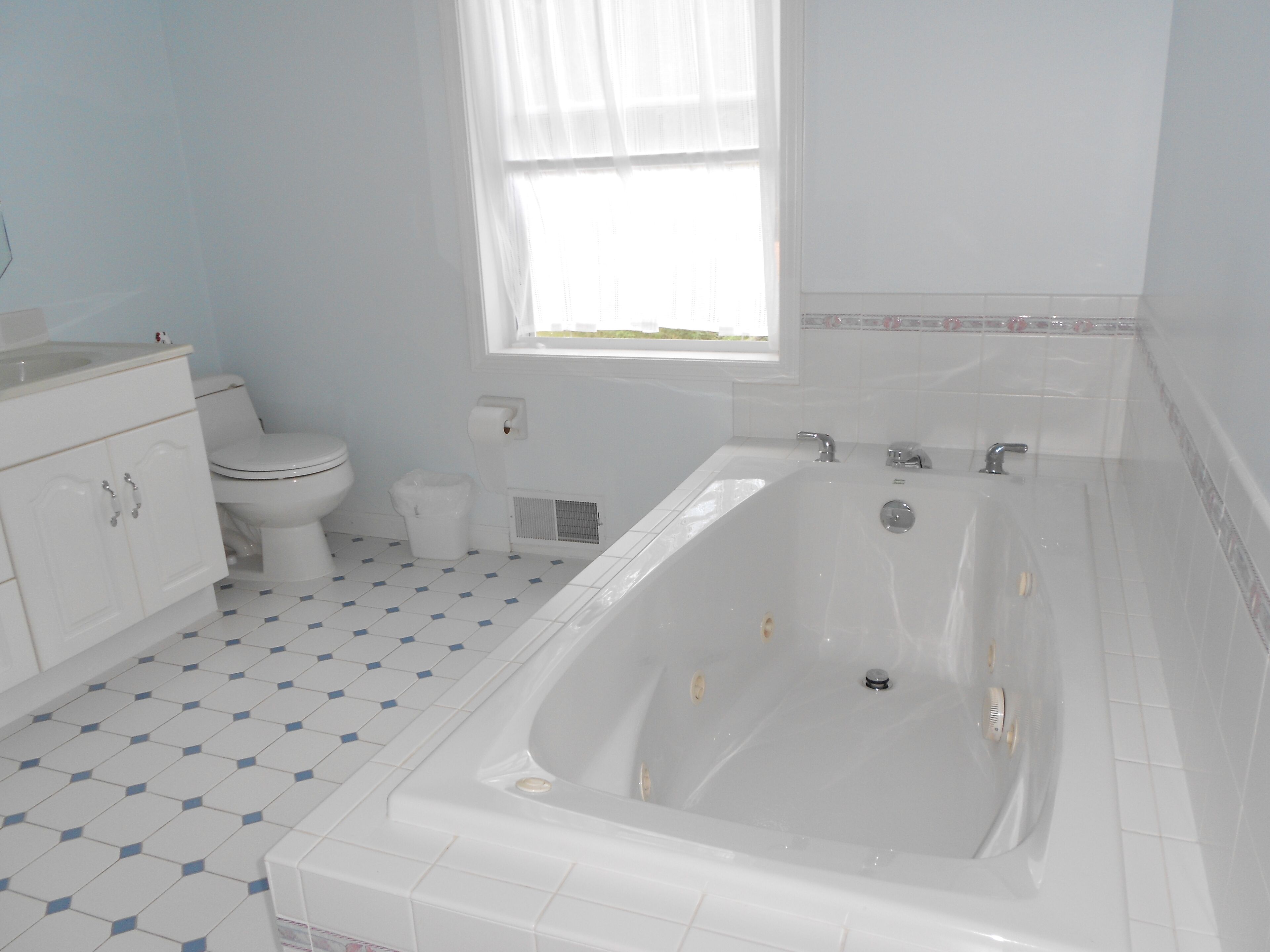 Second floor: Master bathroom showing whirlpool tub