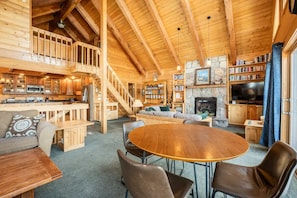 TV, fireplace, DVD player, table tennis