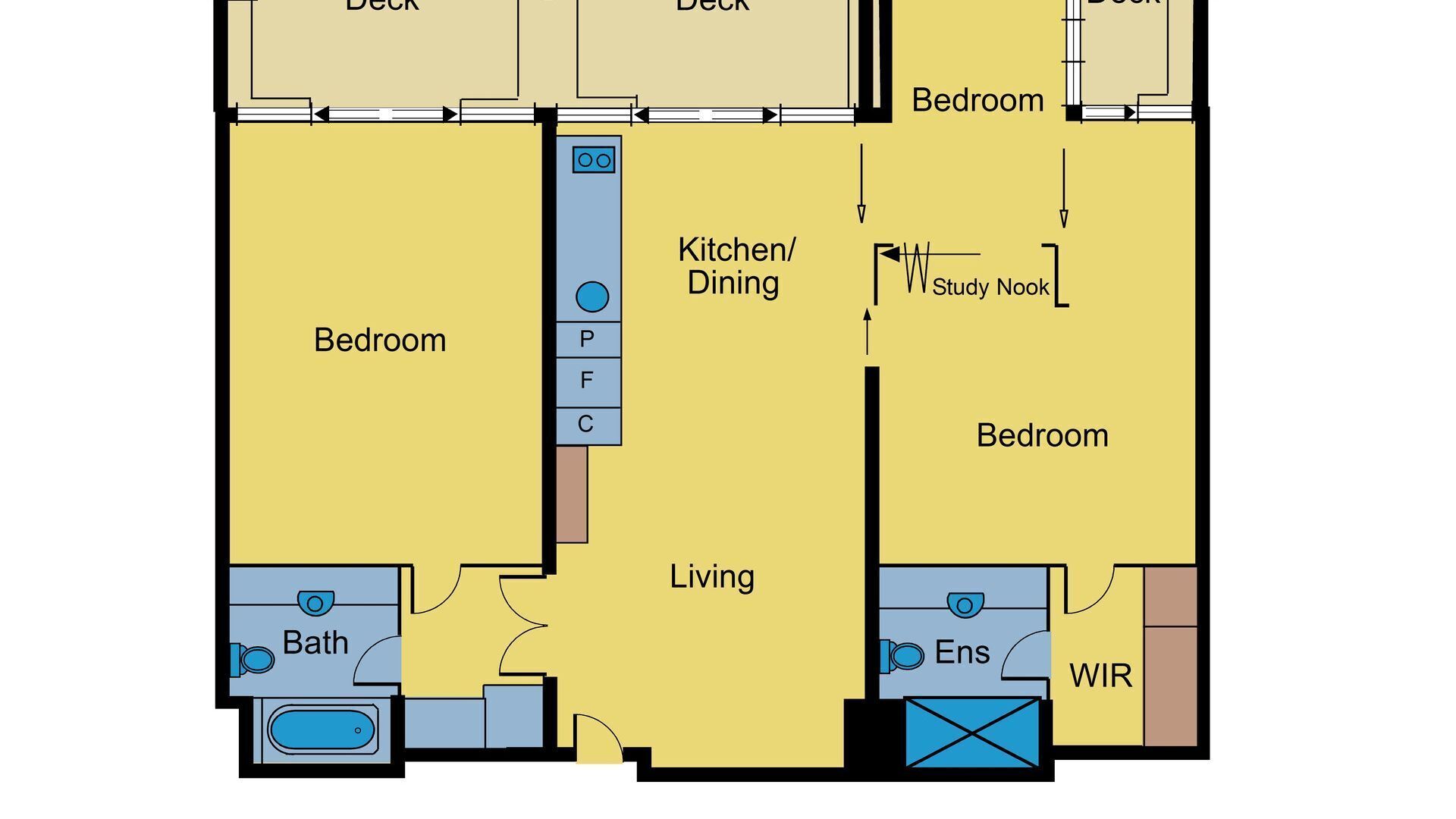 1405- DRIFT RESORT- LARGE FAMILY APARTMENT WITH STUNNING OCEAN VIEWS  — image 4