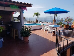 Outdoor dining - Casa Alexandra. Puerto Vallarta Traditional Comfort. (Puerto Vallarta)