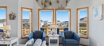 Blue Heron | 95 fot fra stranden | Privat basseng, boblebad | Nags Head