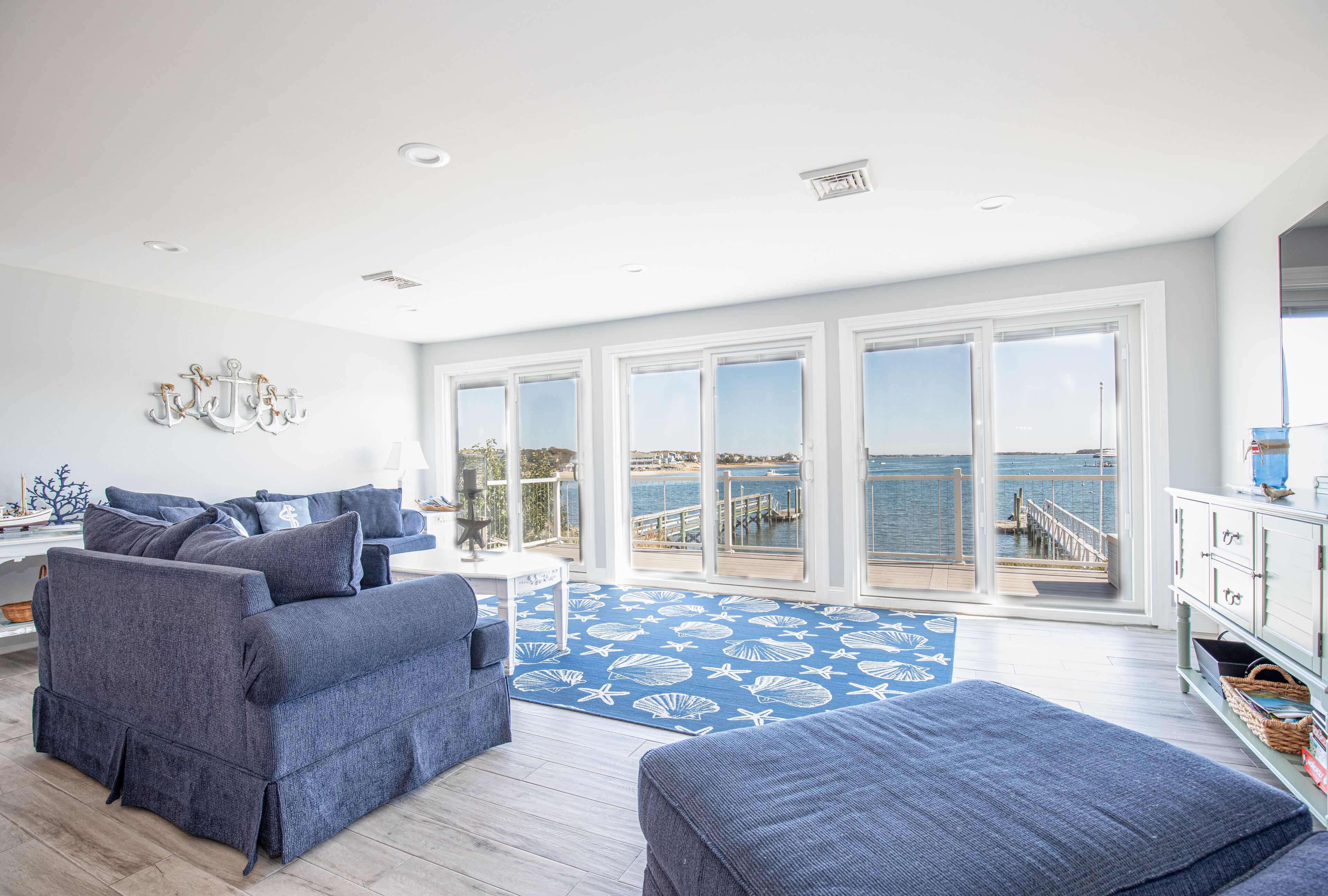 Stunning waterfront with sandy beach & dock!