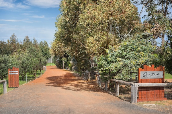 Welcome to Redgate Forest Retreat! The Maya Homestead is on the right.