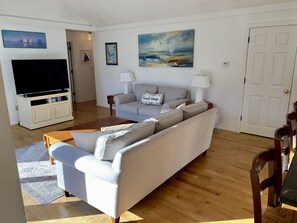 TV, fireplace, DVD player