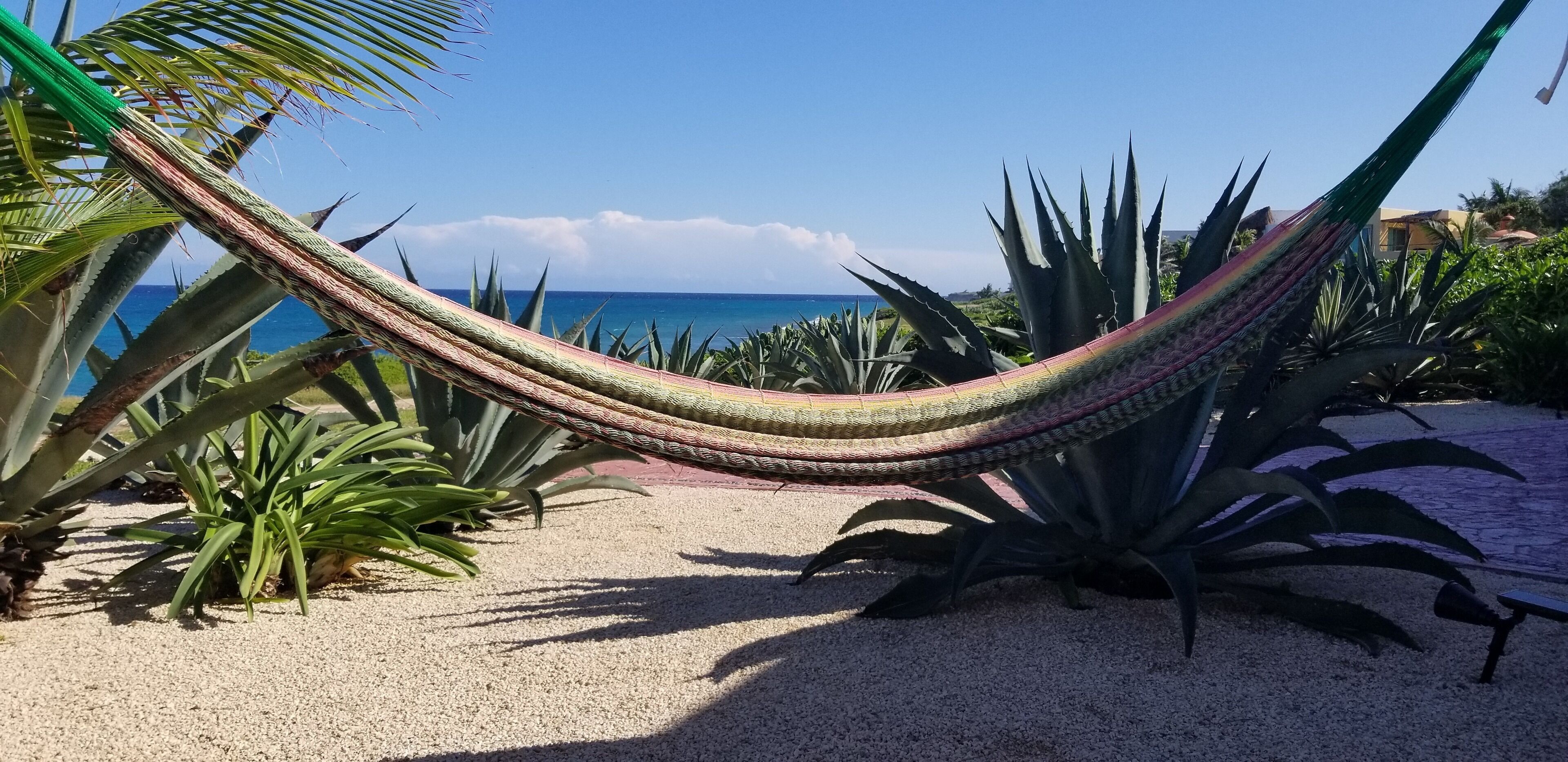 On the beach, beach towels