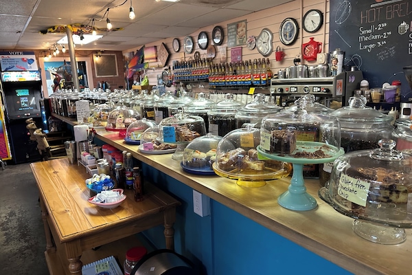 Go around the corner to one of our favorite coffee shops, Majik Beanz.