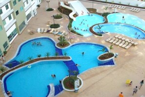 Indoor pool, outdoor pool