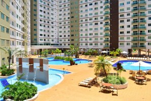 Indoor pool, outdoor pool