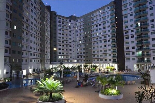Indoor pool, outdoor pool