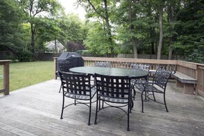 deck with outdoor seating 