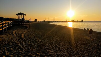 Get away from it all and relax with a view of Lake Huron in Downtown Port Austin