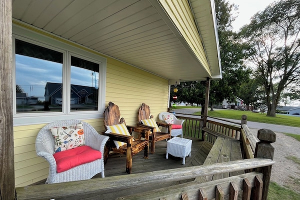 Side deck facing Lake Huron