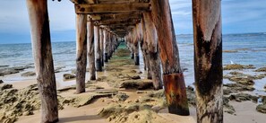 Beach nearby, sun-loungers