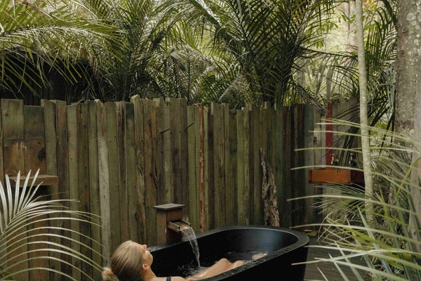 Idromassaggio all'aperto