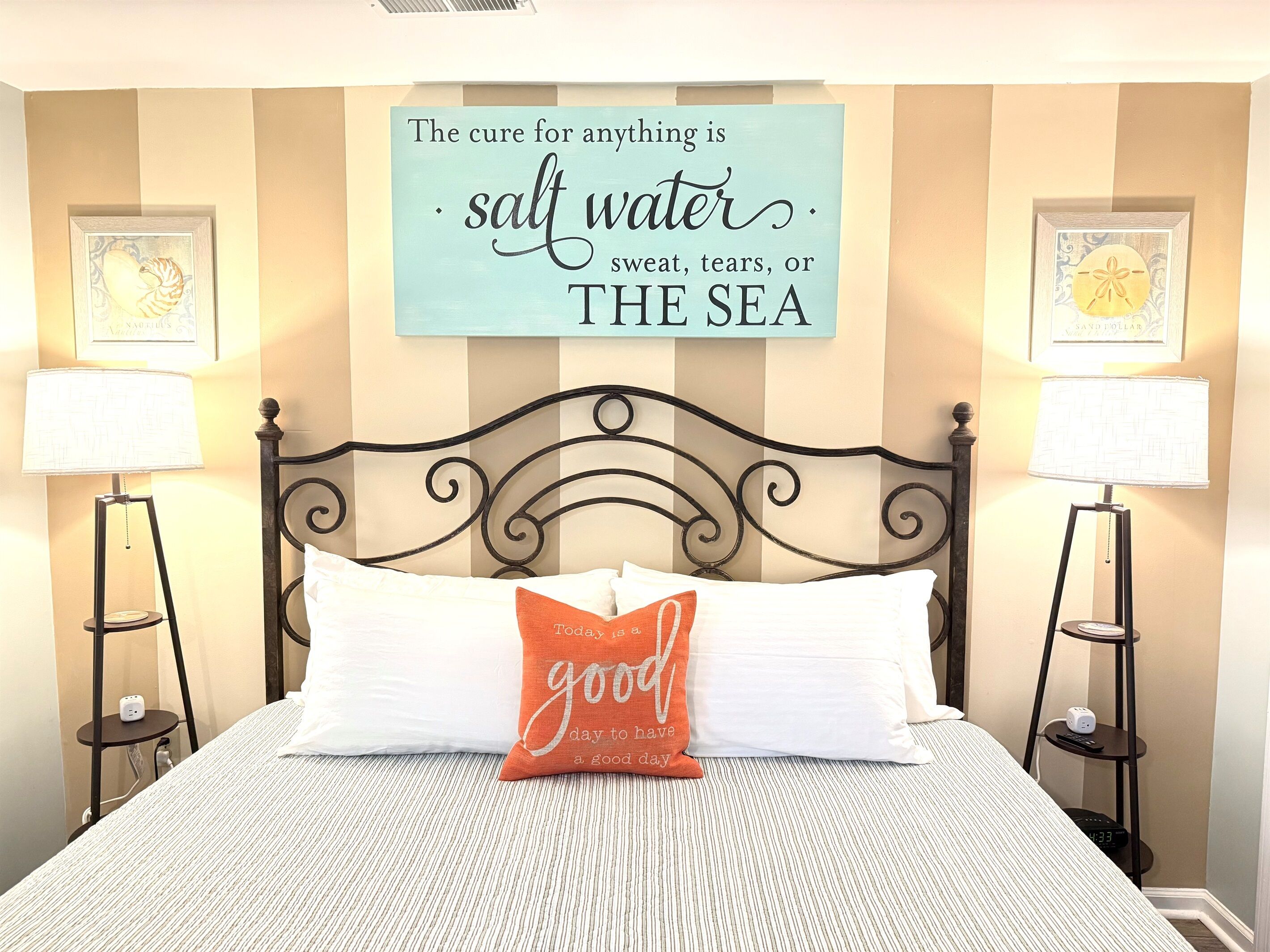 1 bedroom, iron/ironing board, travel crib, free WiFi