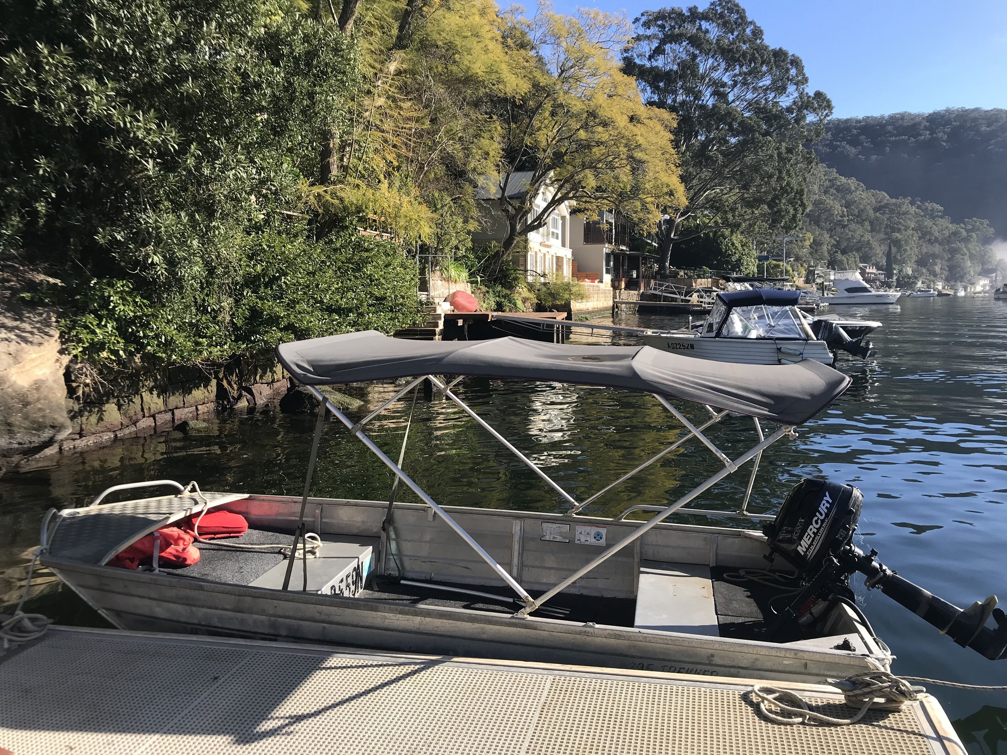 Tinny for use on the river