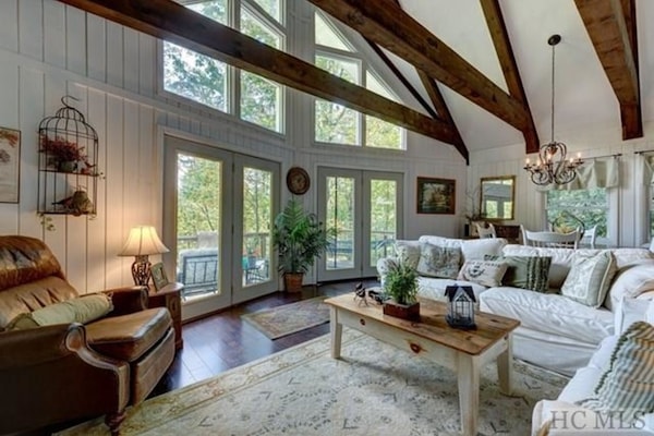 Smart TV, chimenea, reproductor de DVD, videoteca