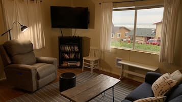 Smart TV, video games, DVD player, video library