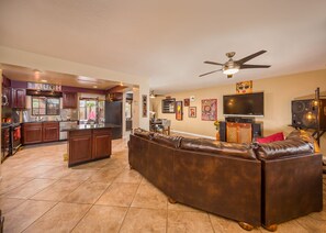 Interior - Central Oasis-Luxury Furnished Rental w/Waterfall, Grotto, & Outdoor Kitchen (Tucson)