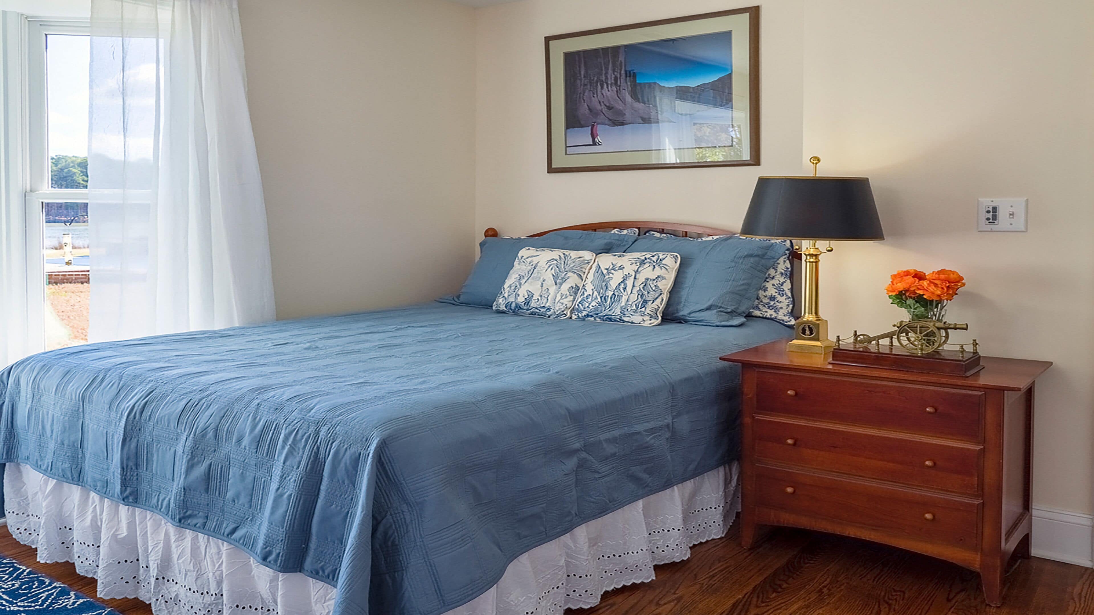 Secluded Waterfront Property on 3 acres with swimming pool and dock.