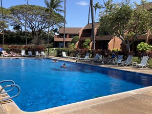 Una piscina riscaldata