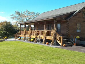 Exterior - Stunning Log Home on Private Lake- Country at its best (Waterville)
