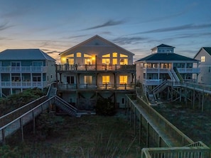 Exterior - Toes in the Water - Luxury Oceanfront 5 BR 5.5 Bath; Hot Tub; Elevator (North Topsail Beach)