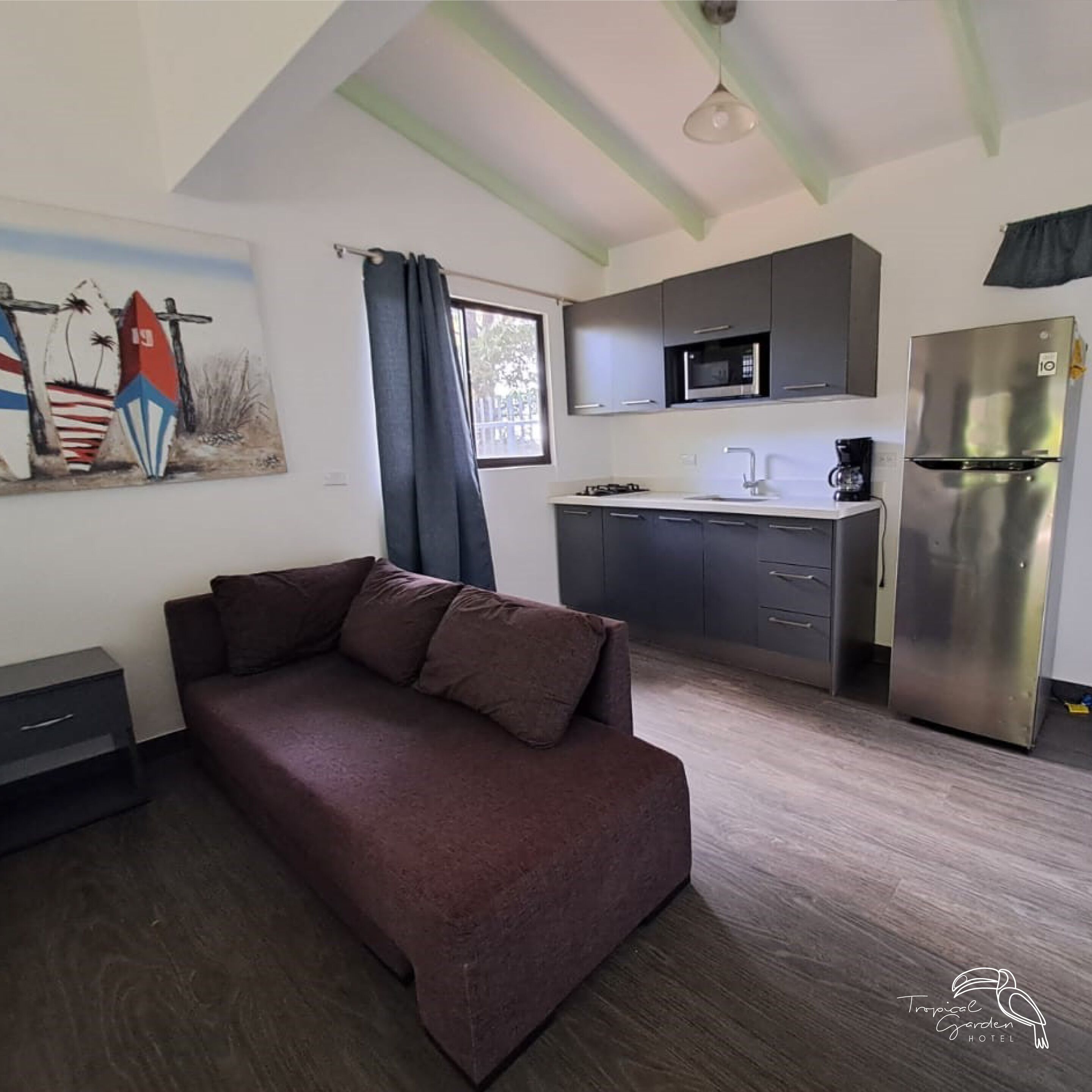 deluxe apartment, accessible, non smoking | private kitchen | full-sized fridge, microwave, coffee/tea maker, cookware/dishes/utensils