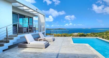 Luxury Modern Home With Spectacular Ocean Island Views, seasonally heated pool