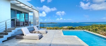 Luxury Modern Home With Spectacular Ocean Island Views, seasonally heated pool